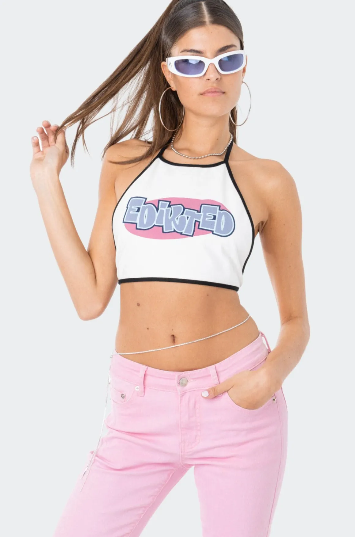 Mae Open-Back Halter Top