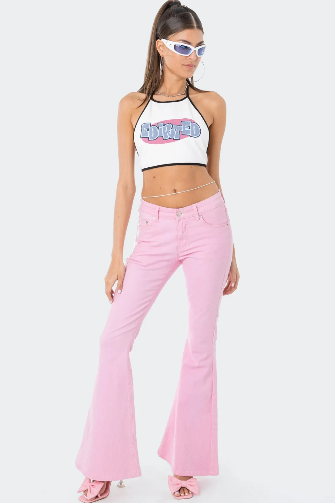Mae Open-Back Halter Top