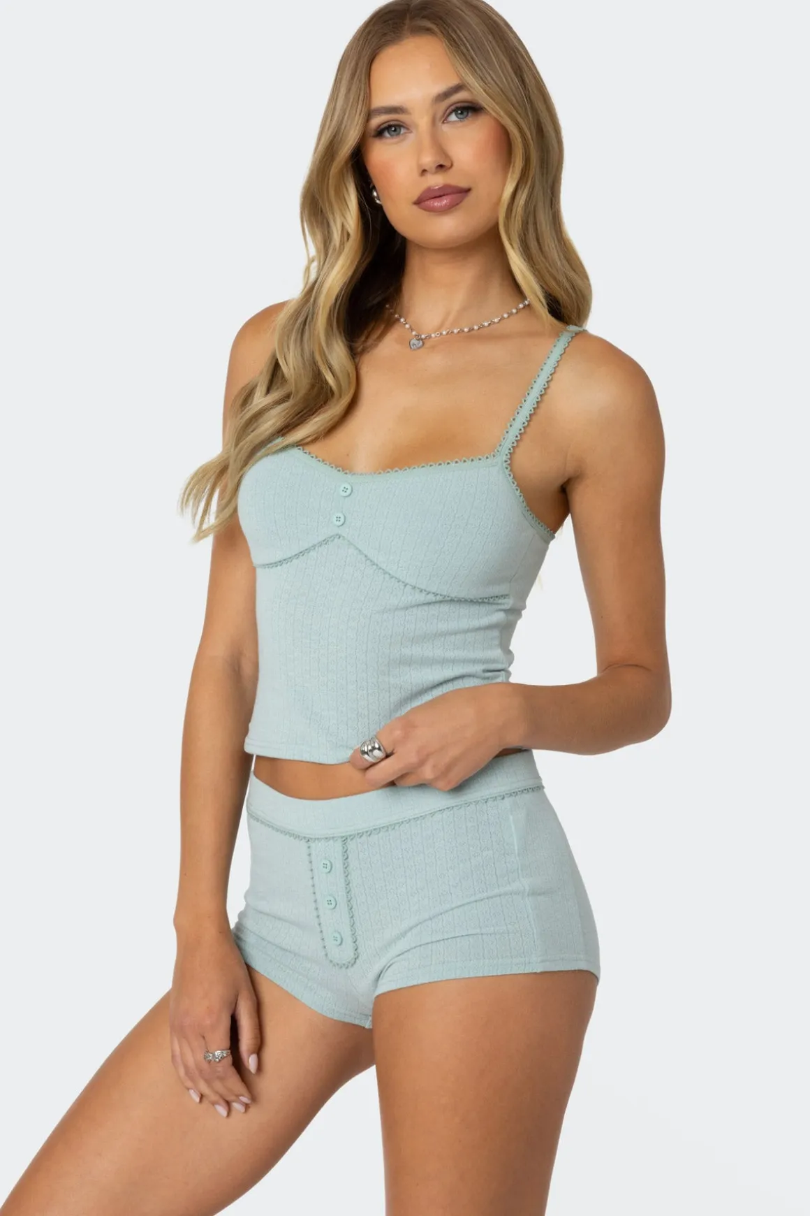 Maelle Pointelle Tank Top