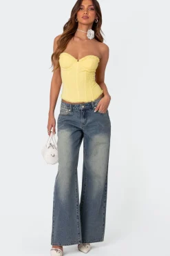 Magda Low Rise Acid Wash Jeans