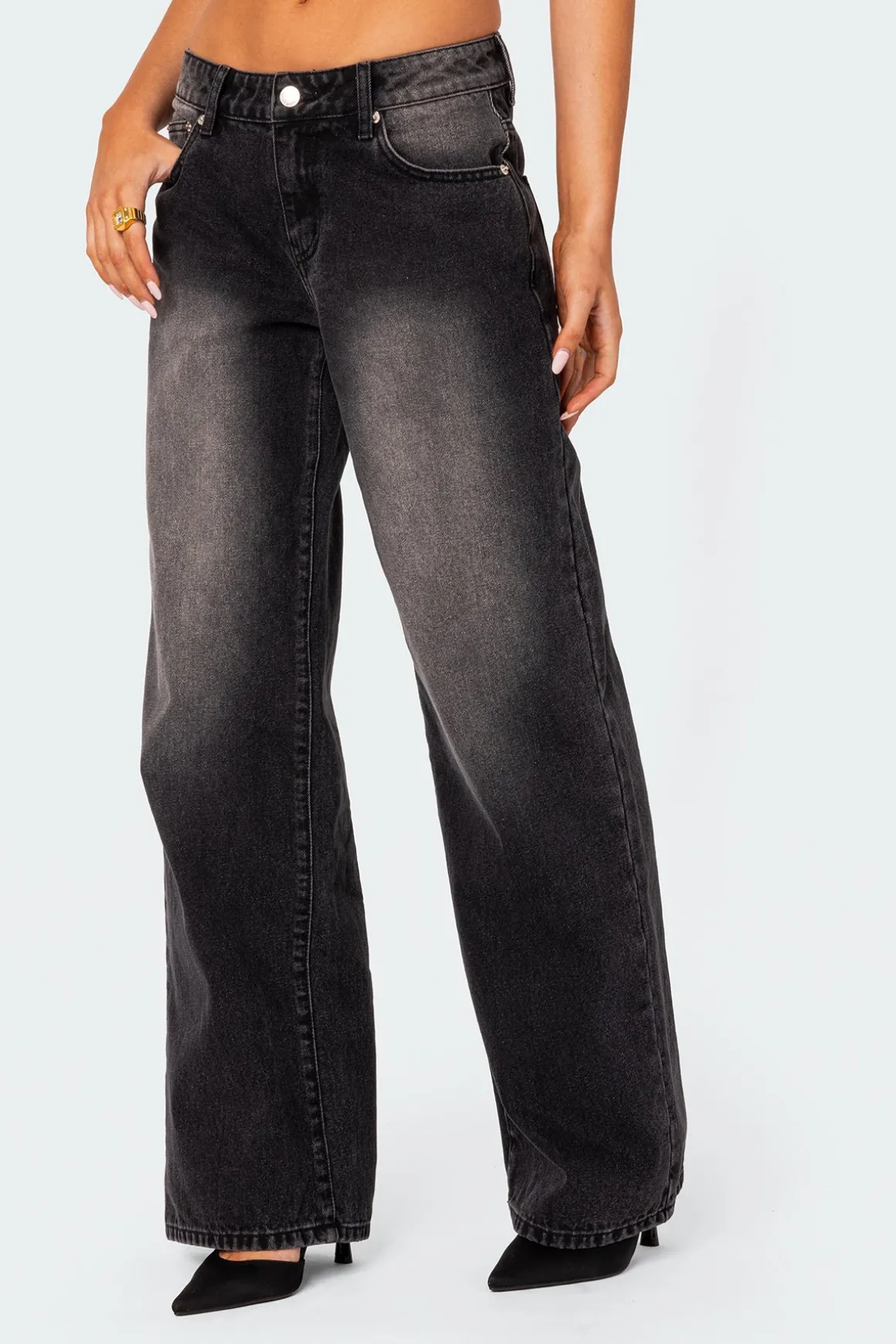 Magda Low Rise Acid Wash Jeans