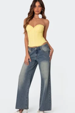 Magda Low Rise Acid Wash Jeans