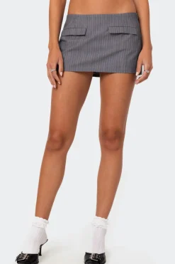 Magnolia Pinstripe Mini Skort
