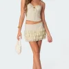 Maisie Ruffle Lace Mini Skirt