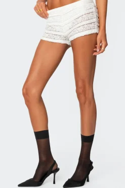 Maisley Sheer Lace Shorts