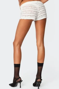 Maisley Sheer Lace Shorts