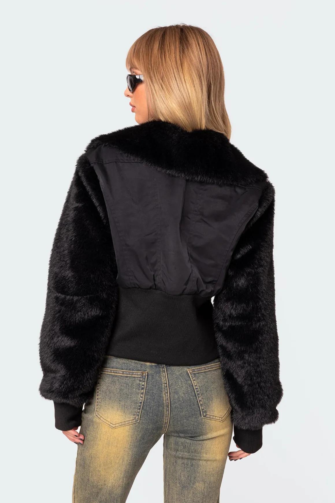 Malliora Faux Fur Nylon Jacket