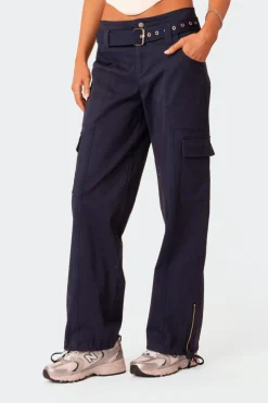 Manuel Low Rise Belted Cargo Pants