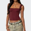 Marcella Wide Strap Mesh Corset