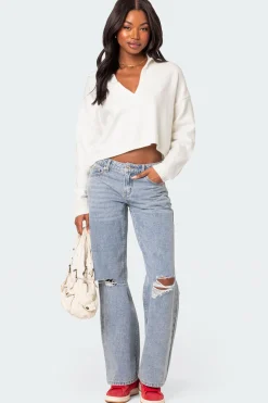 Marcie Oversize Cropped Sweater