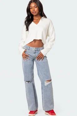 Marcie Oversize Cropped Sweater