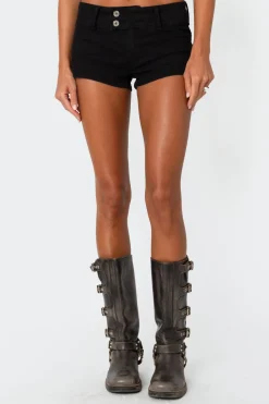 Margie Low Rise Denim Micro Shorts