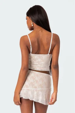 Maria Lace Cupped Tank Top