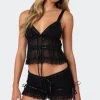 Marielle Sheer Ribbon Tank Top