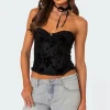 Marnie Velvet Embroidered Corset