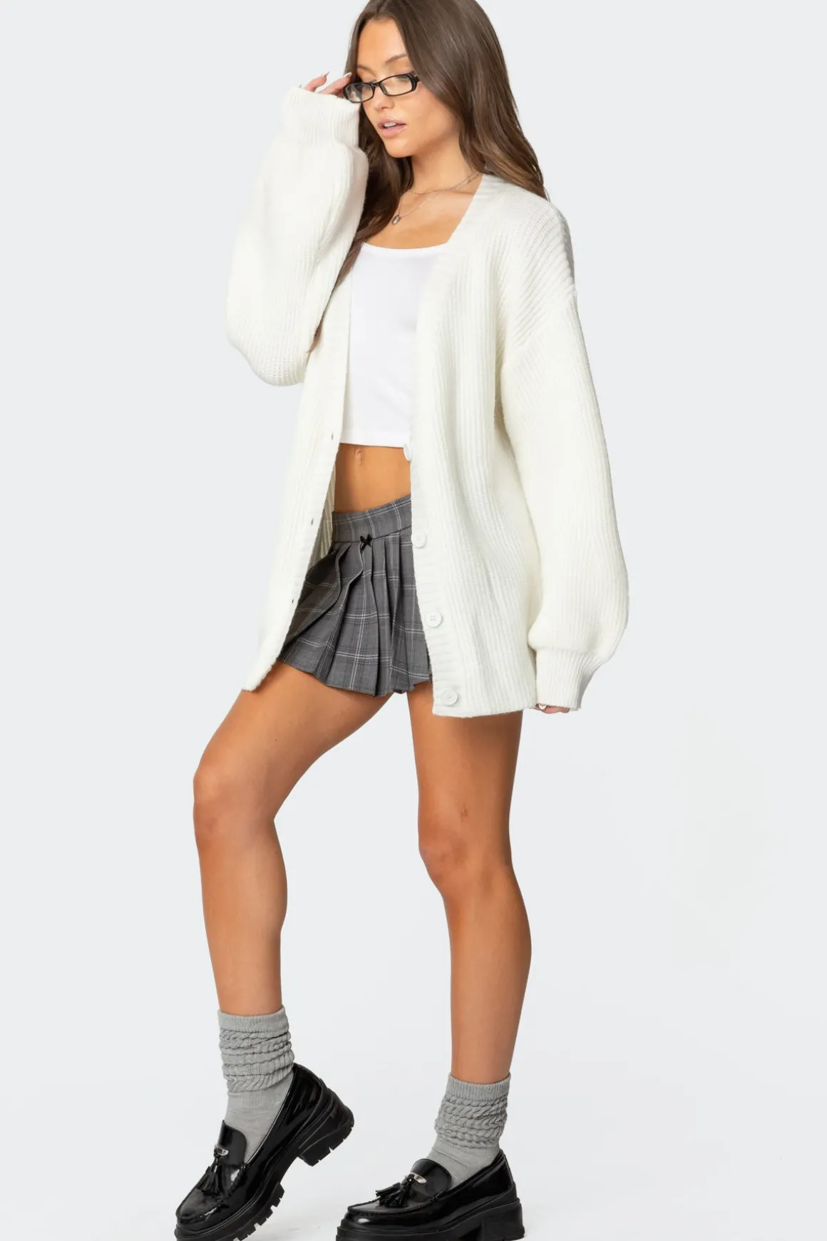 Mathilde Oversized V Neck Cardigan