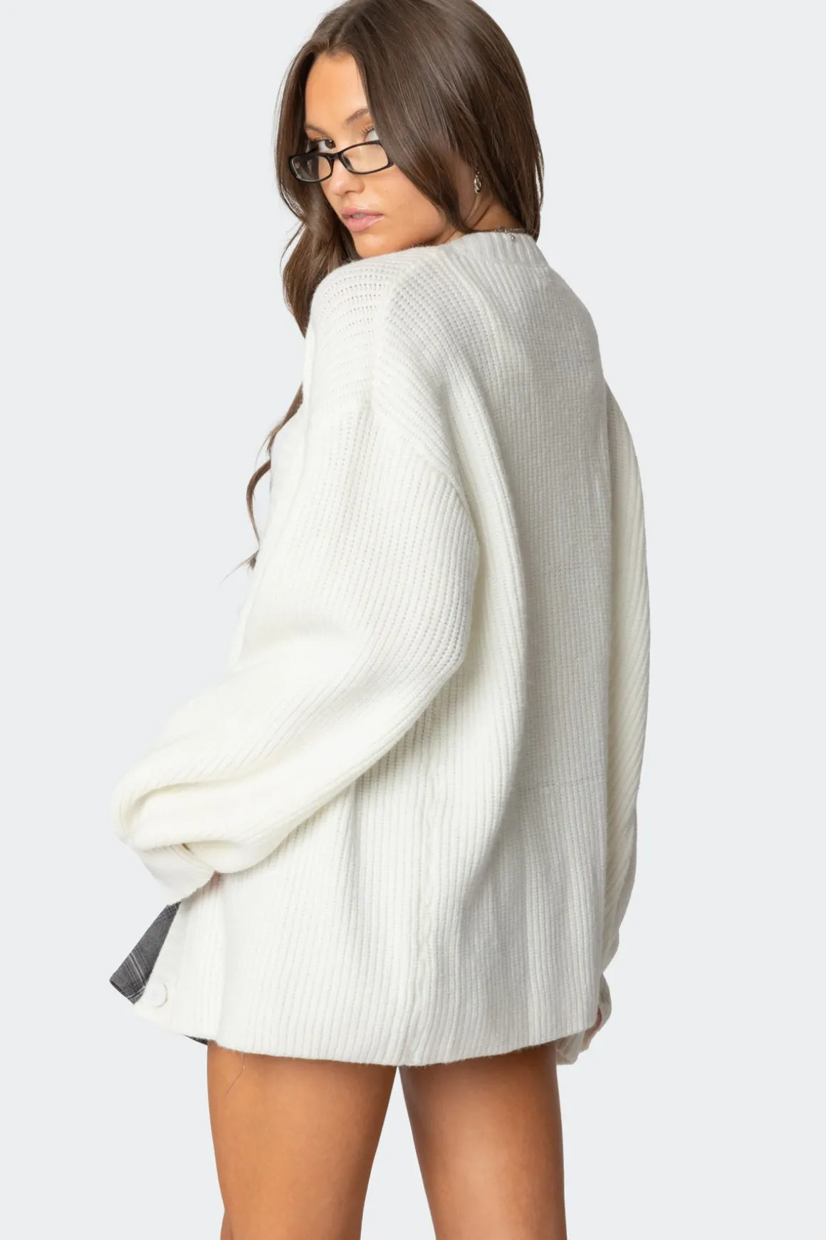 Mathilde Oversized V Neck Cardigan