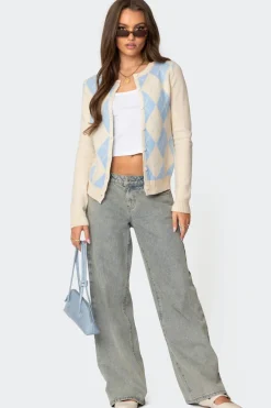 Maybelle Argyle Cardigan