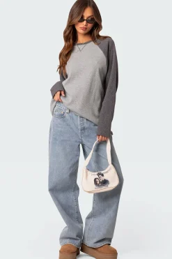 Me Time Oversized Waffle Top