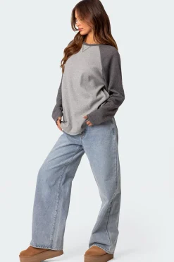 Me Time Oversized Waffle Top