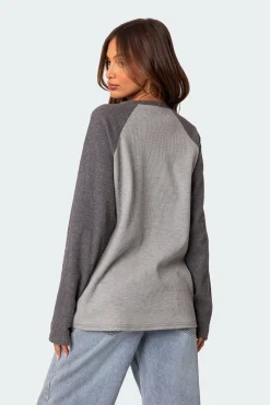 Me Time Oversized Waffle Top