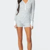 Meadow Printed Waffle Romper