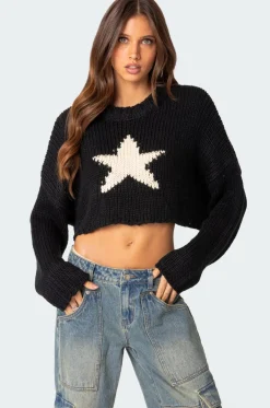 Mega Star Cropped Sweater