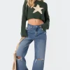 Mega Star Cropped Sweater
