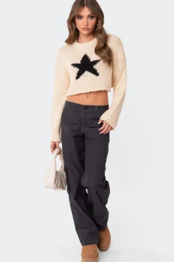 Mega Star Cropped Sweater