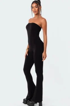 Melina Side Slits Flared Jumpsuit