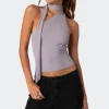 Melony Asymmetric Scarf Top