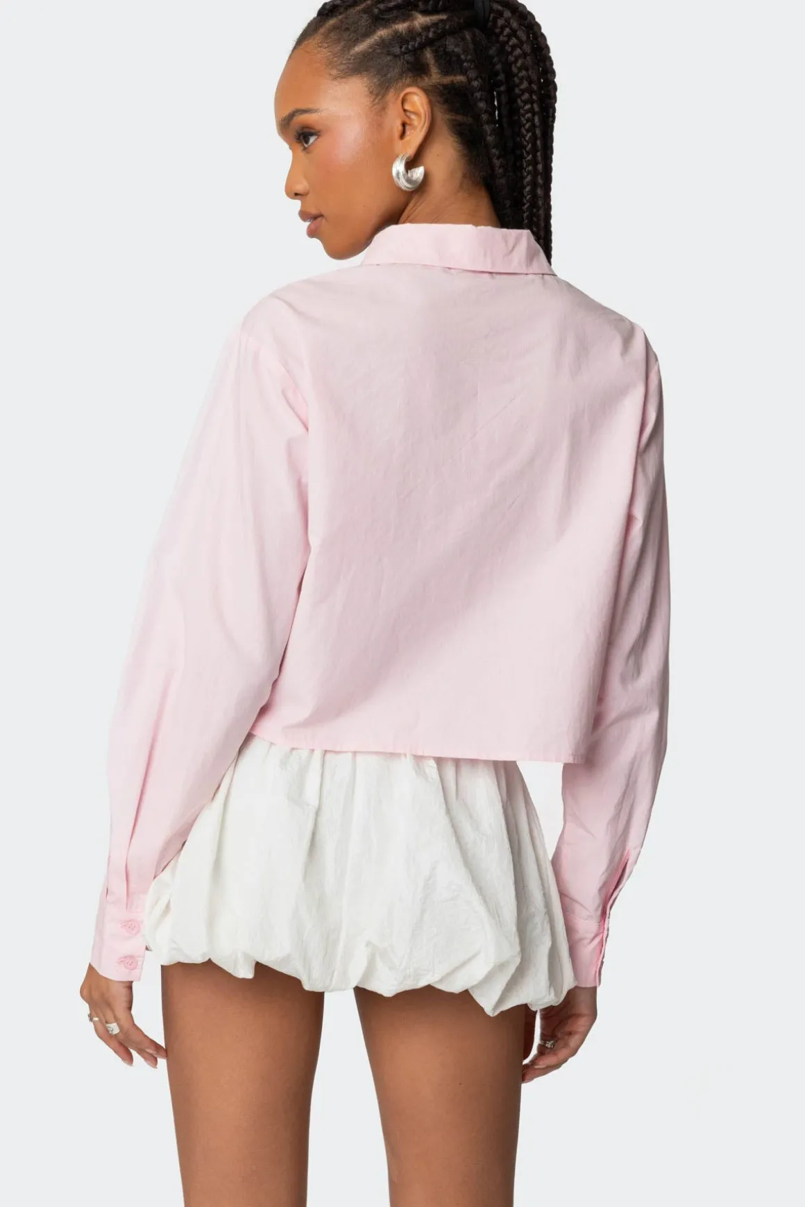 Melrose Tie Front Collared Top