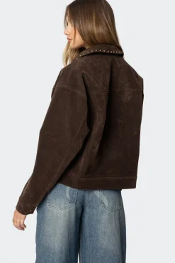 Memphis Studded Faux Suede Jacket