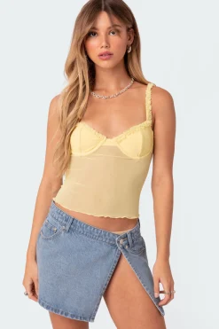 Mercy Sheer Mesh Bra Top