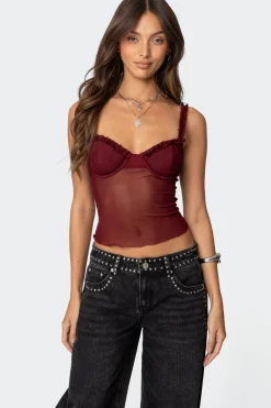 Mercy Sheer Mesh Bra Top