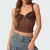 Mercy Sheer Mesh Bra Top