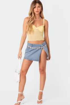 Mercy Sheer Mesh Bra Top