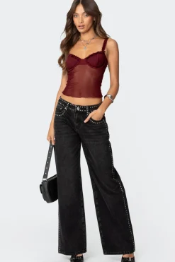 Mercy Sheer Mesh Bra Top