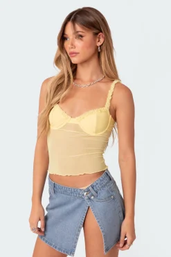 Mercy Sheer Mesh Bra Top
