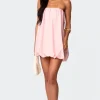 Met Strapless Bubble Mini Dress