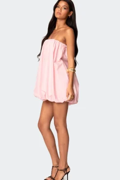 Met Strapless Bubble Mini Dress