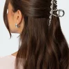 Metal Heart Claw Clip