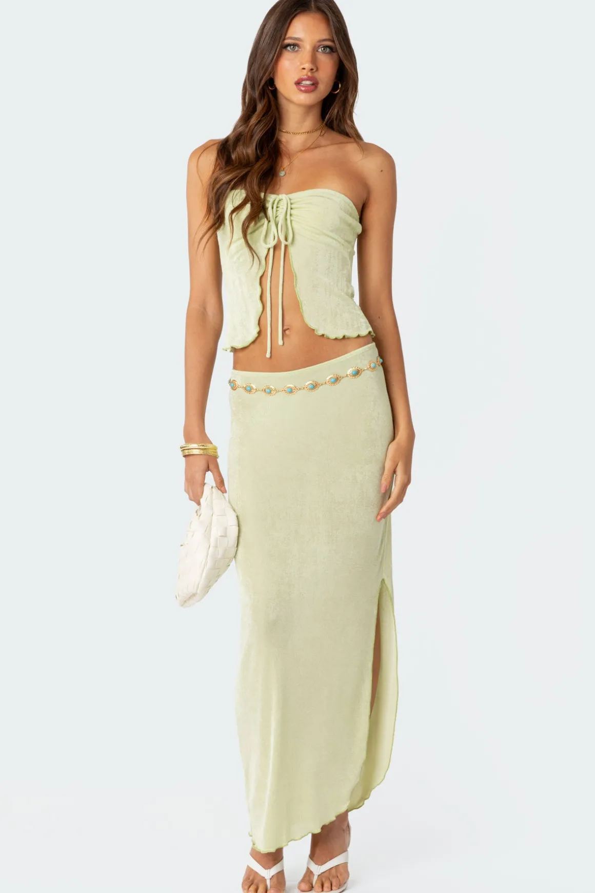 Milan Slitted Maxi Skirt