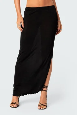 Milan Slitted Maxi Skirt