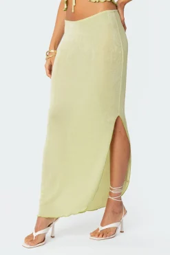 Milan Slitted Maxi Skirt