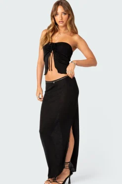 Milan Slitted Maxi Skirt