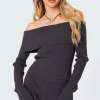 Miriam Fold Over Knit Top