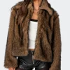Mob Wife Faux Fur Jacket