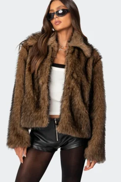 Mob Wife Faux Fur Jacket