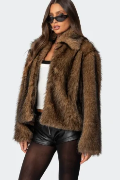 Mob Wife Faux Fur Jacket